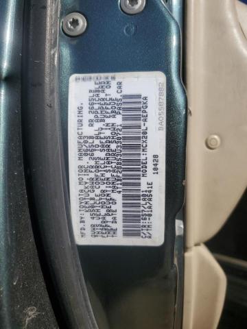 4T1BF28B53U330721 - 2003 TOYOTA AVALON XL 绿色 照片 12