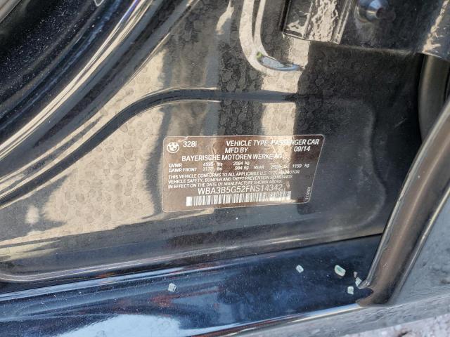 WBA3B5G52FNS14342 - 2015 BMW 328 XI SULEV BLACK photo 12