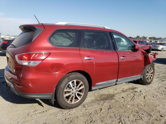 5N1AR2MN2FC633145 - 2015 NISSAN PATHFINDER S RED photo 3