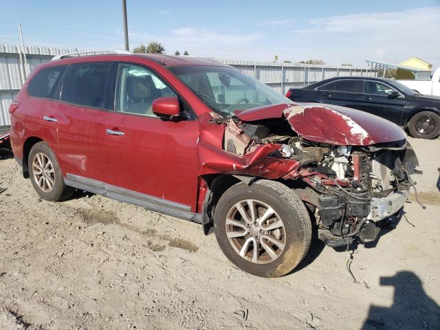 5N1AR2MN2FC633145 - 2015 NISSAN PATHFINDER S RED photo 4