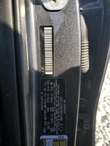 3KPF24ADXKE112845 - 2019 KIA FORTE FE გრაფიტი ფოტო 13