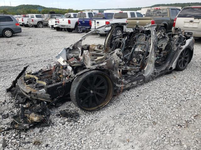 5YJSA1E42LF393478 - 2020 TESLA MODEL S Սև լուսանկար 1