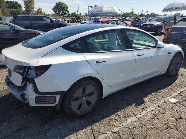 5YJ3E1EA5NF317027 - 2022 TESLA MODEL 3 WHITE photo 3