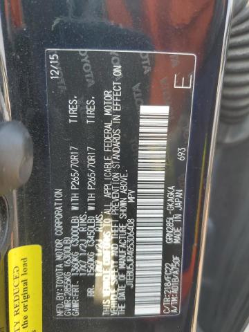 JTEBU5JR4G5306408 - 2016 TOYOTA 4RUNNER SR5/SR5 PREMIUM BLACK photo 14