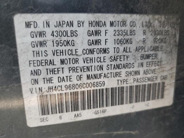 JH4CL96806C006859 - 2006 ACURA TSX ტალღისფერი ფოტო 13