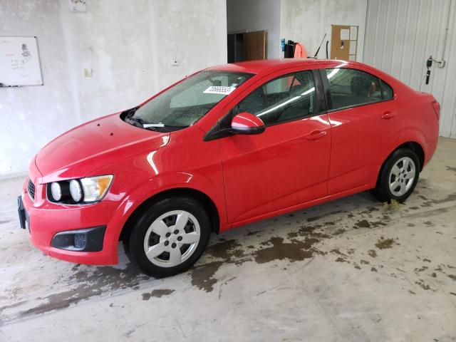 1G1JA5SH5E4182076 - 2014 CHEVROLET SONIC LS RED photo 1