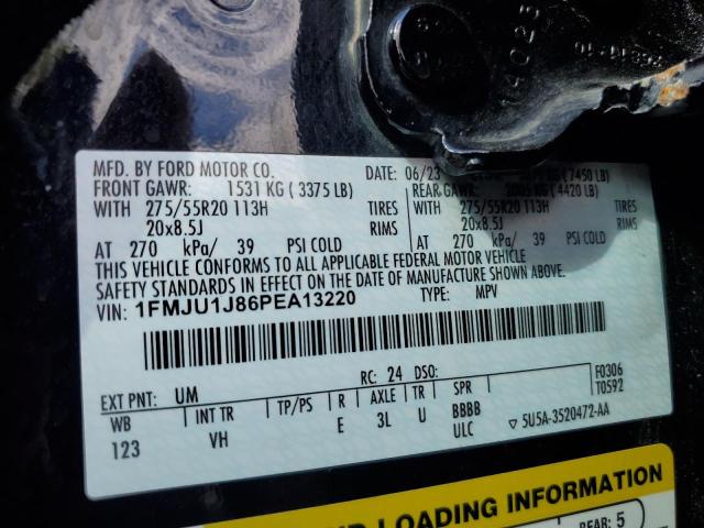 1FMJU1J86PEA13220 - 2023 FORD EXPEDITION XLT BLACK photo 13