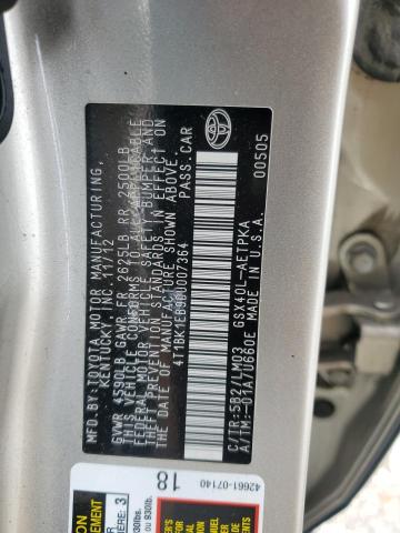 4T1BK1EB9DU007364 - 2013 TOYOTA AVALON BASE 金色 照片 12