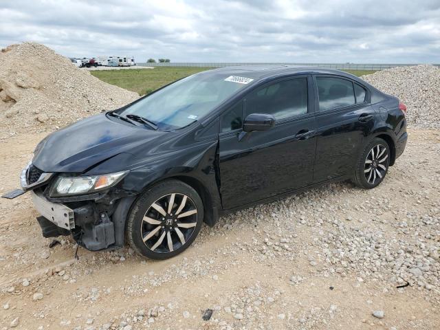 19XFB2F97FE000793 - 2015 HONDA CIVIC EXL შავი ფოტო 1