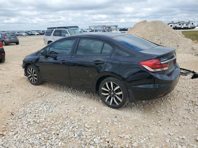 19XFB2F97FE000793 - 2015 HONDA CIVIC EXL შავი ფოტო 2