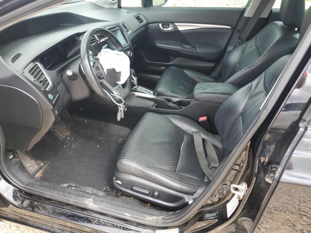 19XFB2F97FE000793 - 2015 HONDA CIVIC EXL შავი ფოტო 7