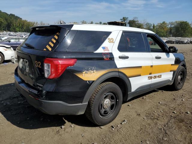 1FM5K8AW2MNA07828 - 2021 FORD EXPLORER POLICE INTERCEPTOR BLACK photo 3