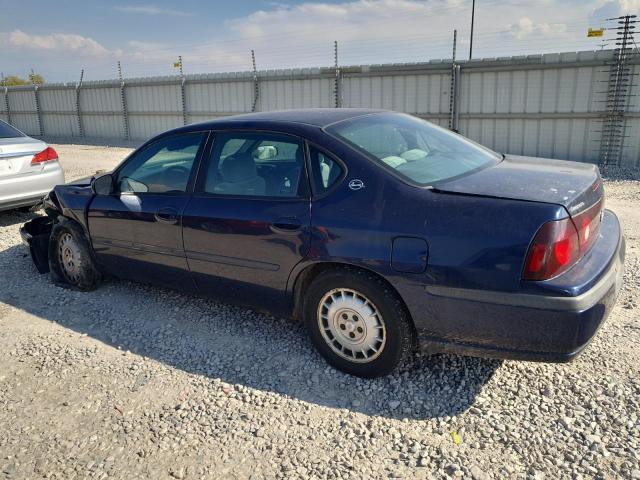 2G1WF52E219335520 - 2001 CHEVROLET IMPALA BLUE photo 2