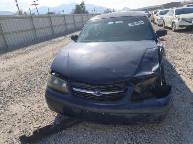 2G1WF52E219335520 - 2001 CHEVROLET IMPALA BLUE photo 5