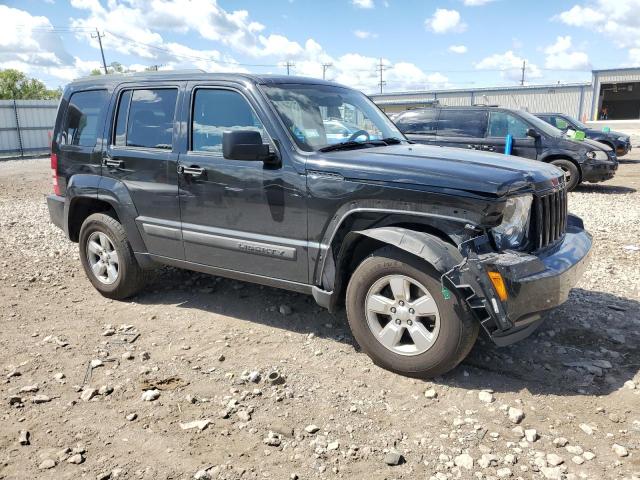 1C4PJLAK4CW133939 - 2012 JEEP LIBERTY SPORT BLACK photo 4