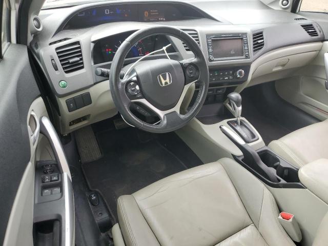 2HGFG3B07CH506818 - 2012 HONDA CIVIC EXL WHITE photo 8
