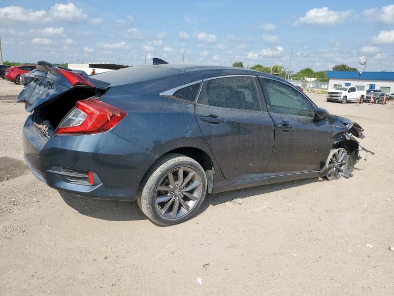 19XFC1F35KE016391 - 2019 HONDA CIVIC EX BLUE photo 3
