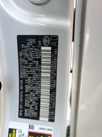 2T1BURHE9JC047844 - 2018 TOYOTA COROLLA L ვერცხლისფერი ფოტო 12