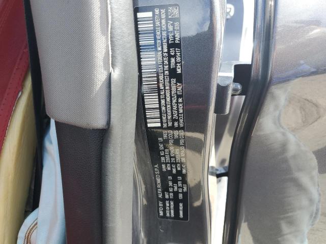 ZASFAKPN3J7B89702 - 2018 ALFA ROMEO STELVIO SPORT ნაცრისფერი ფოტო 13