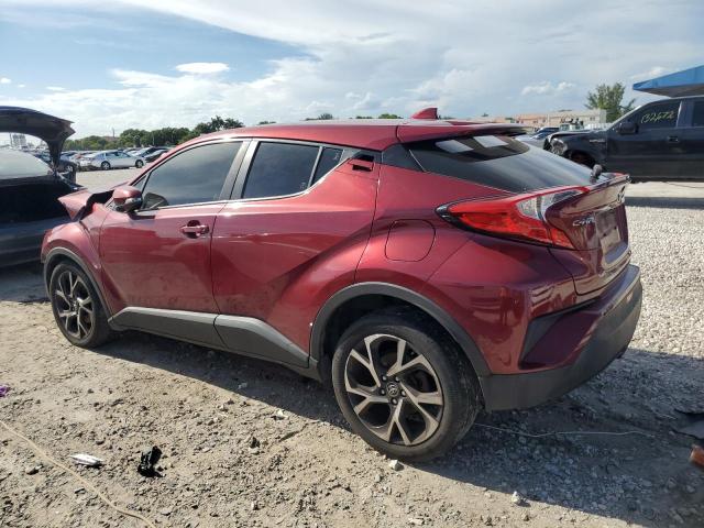 JTNKHMBX4J1006670 - 2018 TOYOTA C-HR XLE BURGUNDY photo 2