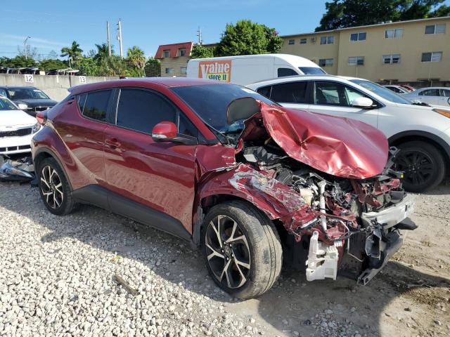 JTNKHMBX4J1006670 - 2018 TOYOTA C-HR XLE BURGUNDY photo 4