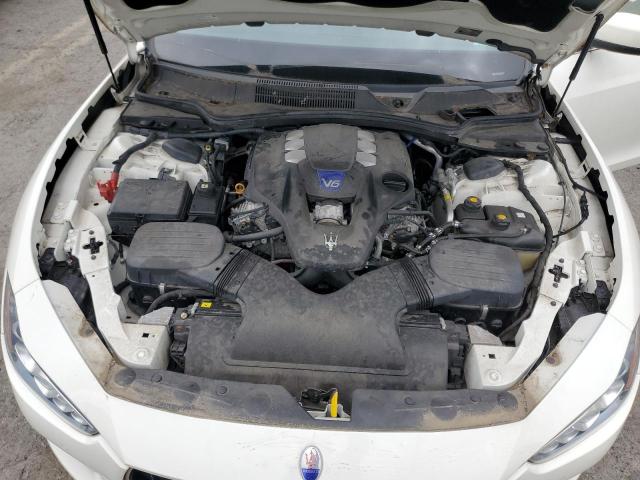 ZAM57RTA6E1126614 - 2014 MASERATI GHIBLI S WHITE photo 11