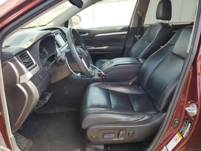 5TDJKRFH2GS329063 - 2016 TOYOTA HIGHLANDER XLE Burgund zdjęcie 7