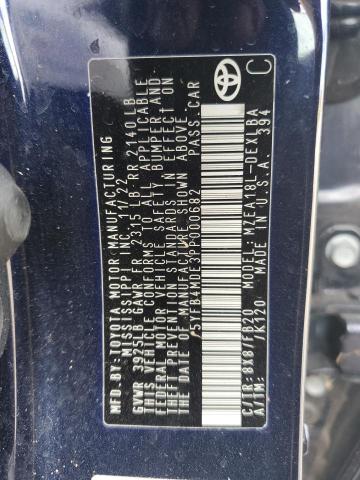 5YFB4MDE3PP000682 - 2023 TOYOTA COROLLA LE BLUE photo 12