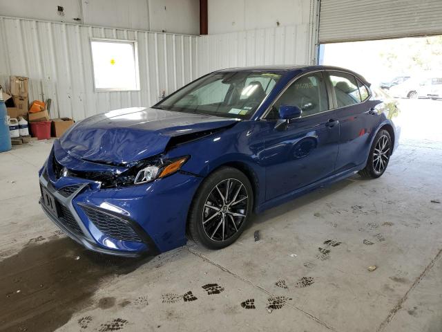 4T1T11BK9PU086762 - 2023 TOYOTA CAMRY SE NIGHT SHADE BLUE photo 1