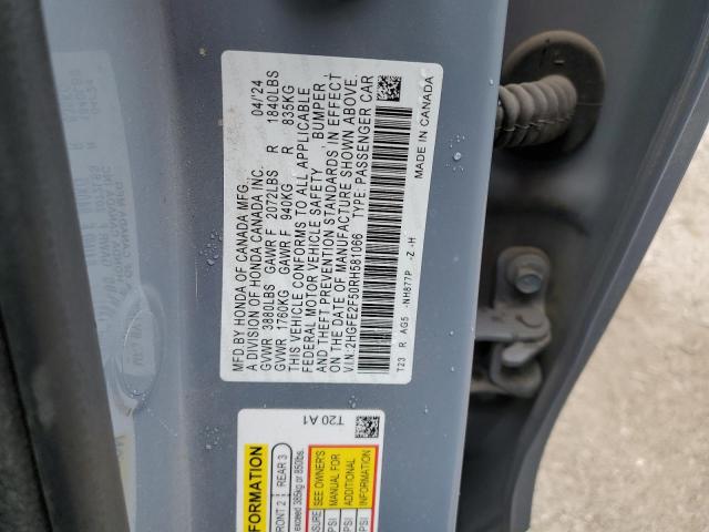 2HGFE2F50RH581066 - 2024 HONDA CIVIC SPORT 蓝色 照片 13