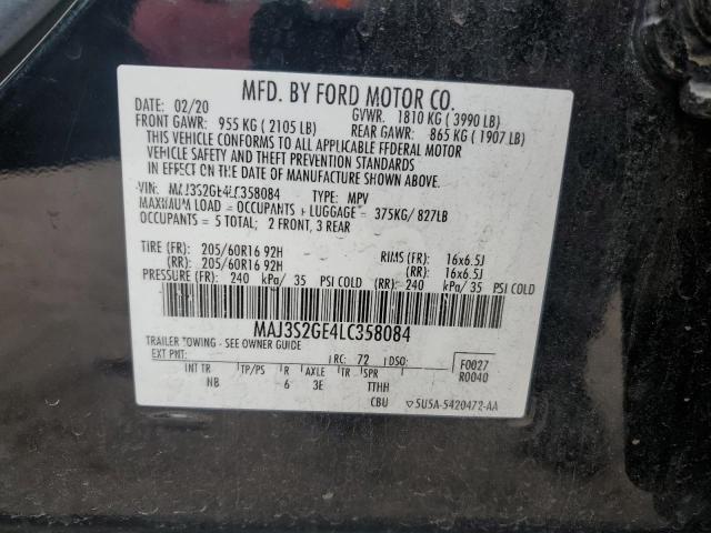 MAJ3S2GE4LC358084 - 2020 FORD ECOSPORT SE Қара фото 13