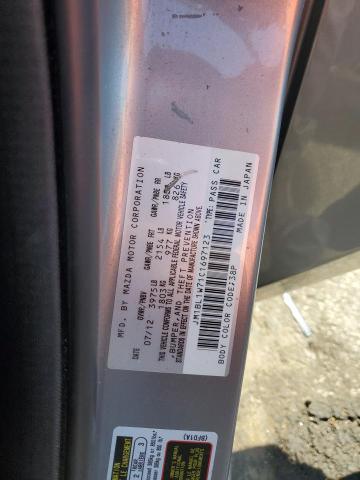 JM1BL1W71C1697123 - 2012 MAZDA 3 I GRAY photo 12