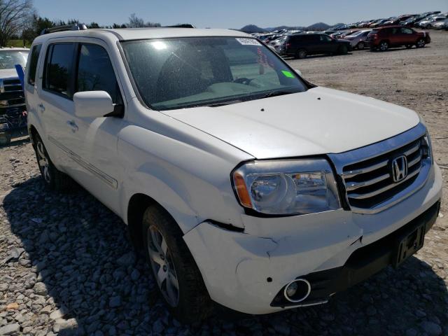 5FNYF4H92EB017127 - 2014 HONDA PILOT TOURING WHITE photo 1