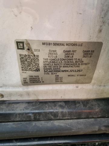 5GAERBKW9KJ211267 - 2019 BUICK ENCLAVE ESSENCE 白色 照片 13