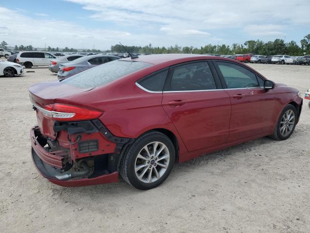 3FA6P0H78HR399314 - 2017 FORD FUSION SE RED photo 3