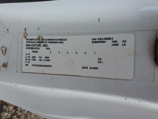 1HTKJPVK0LH635818 - 2020 CHEVROLET SILVERADO WHITE photo 14