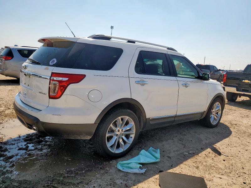 1FM5K7F84EGC15106 - 2014 FORD EXPLORER LIMITED WHITE photo 3