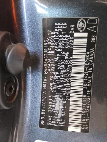 2T1BU4EE9CC793995 - 2012 TOYOTA COROLLA BASE Boz foto 12