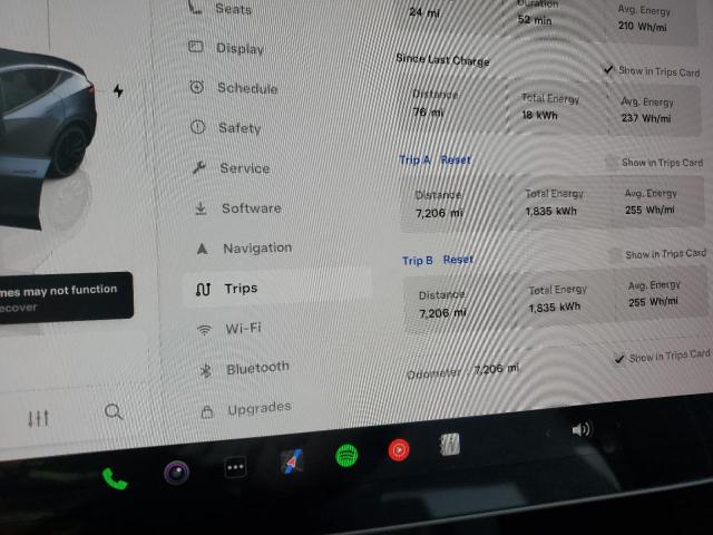 7SAYGDEF1SA362975 - 2025 TESLA MODEL Y CHARCOAL photo 9