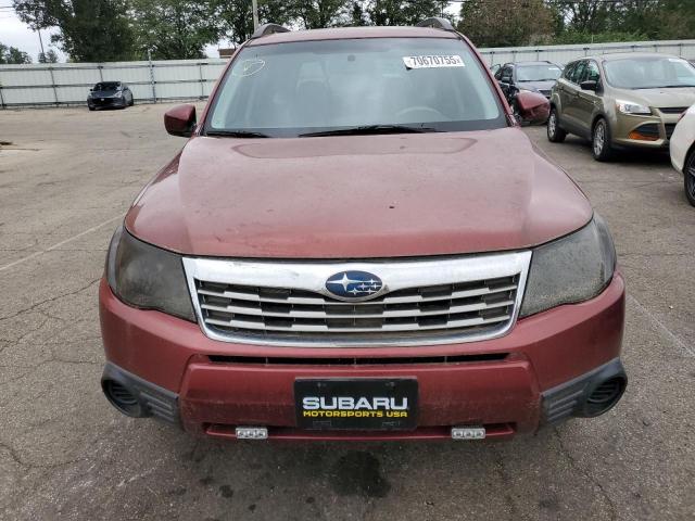 JF2SH6CC1AH775924 - 2010 SUBARU FORESTER 2.5X PREMIUM RED photo 5