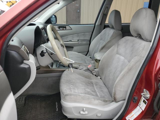 JF2SH6CC1AH775924 - 2010 SUBARU FORESTER 2.5X PREMIUM RED photo 7