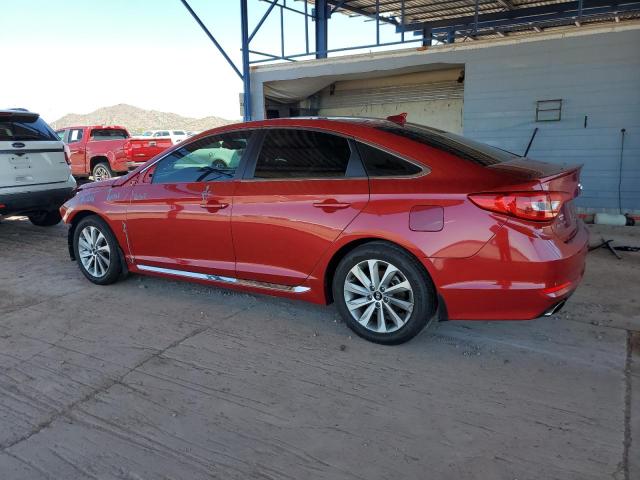 5NPE34AFXHH442063 - 2017 HYUNDAI SONATA SPORT RED photo 2