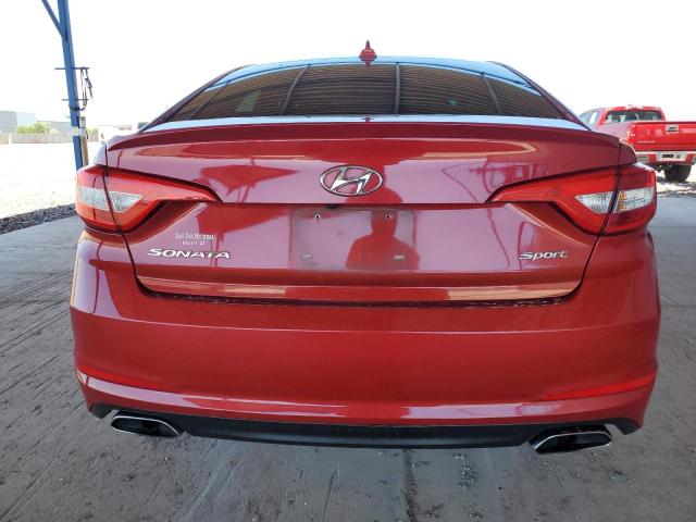 5NPE34AFXHH442063 - 2017 HYUNDAI SONATA SPORT RED photo 6