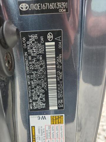 JTKDE167160139391 - 2006 TOYOTA SCION TC BLACK photo 13