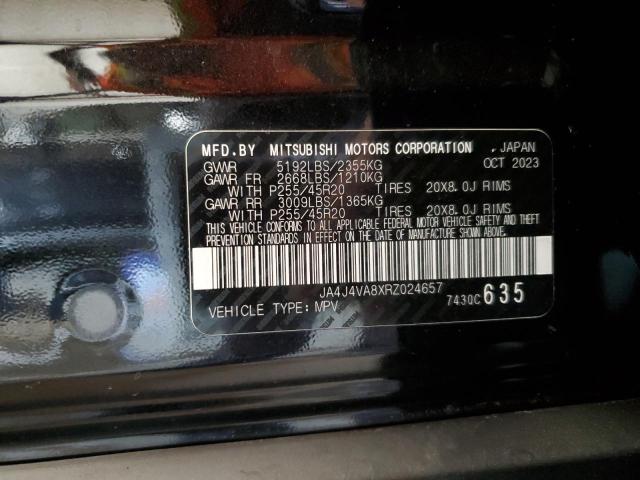 JA4J4VA8XRZ024657 - 2024 MITSUBISHI OUTLANDER SE أسود صورة 13