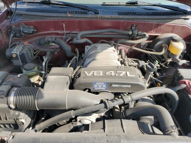 5TBRT341X3S370742 - 2003 TOYOTA TUNDRA ACCESS CAB SR5 BURGUNDY photo 11