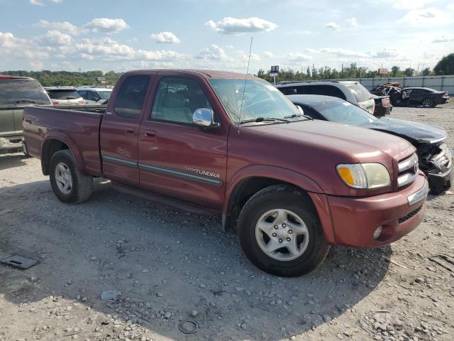 5TBRT341X3S370742 - 2003 TOYOTA TUNDRA ACCESS CAB SR5 BURGUNDY photo 4