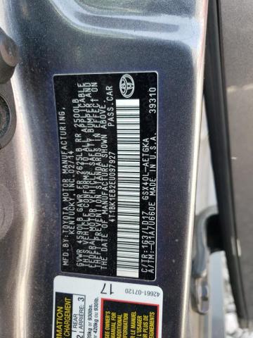 4T1BK1EB2EU097927 - 2014 TOYOTA AVALON BASE 灰色 照片 12