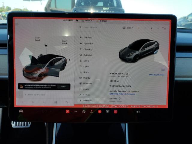 5YJ3E1EA3JF076854 - 2018 TESLA MODEL 3 灰色 照片 9