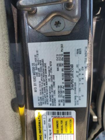 3FA6P0H75JR125560 - 2018 FORD FUSION SE 灰色 照片 12